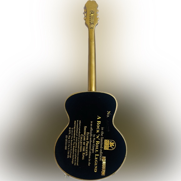 ELVIS PRESLEY ROCK N' ROLL LEGEND GUITAR FIGURE BRADFORD EXCHANGE 2013 W/COA - Picture 4 of 8
